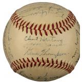 1947 New York Giants Team Signed Baseball With...