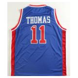 Isiah Thomas Signed Autographed Custom Blue/Red...