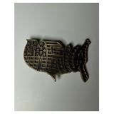 The Great American Buckle Co. BRASS 1992...