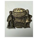 Vintage 1970s Tolstabush Vodka Brass Belt...