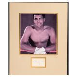 1984 Muhammad Ali Signed Cut Display Matted...