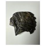 vintage 1970s belt buckle CHIEF native american...