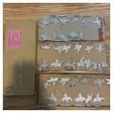 Vintage FLAT TIN METAL PRUSSIAN TOY SOLDIERS in...