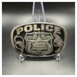 Vintage 1988 Buckle Bakery Police Belt Buckle...