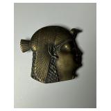 VINTAGE BRASS REPOUSSE EGYPTIAN REVIVAL...