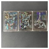 Set of 3 Shadow Hawk Prism trading card Inserts...