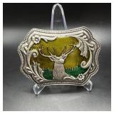 Vintage Traditional Belt Buckle Stag Buck...