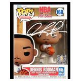 Dennis Rodman Signed Auto Funko Pop #160 NBA...