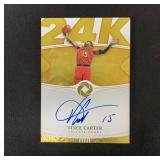 2018-19 PANINI OPULENCE 24K GOLD VINCE CARTER...