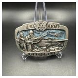 Vintage US Army Firepower Belt Buckle Badge...
