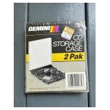 Gemini Standard CD Storage Jewel Cases 2 Pack New