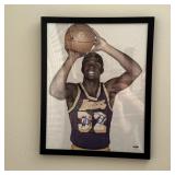 Lakers Magic Johnson Signed Autograph Framed...