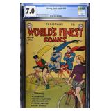 WORLDS FINEST COMICS #54 CGC 7.0 VF GOLDEN AGE...