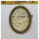 1920s-1930s Art Deco Celluloid Brooch