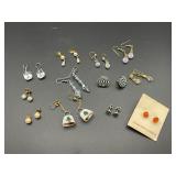 Group of Vintage Pierced Earrings