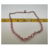 Vintage Pink Aurora Borealis Choker