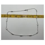 1950s Crown Trifari Silver Tone Necklace