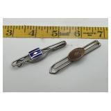 Pair of Vintage Tie Bar Clips