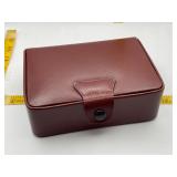 Vintage Cowhide Travel Jewelry Box