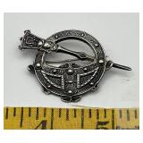 J.C. & S. Sterling Silver Scottish Pin