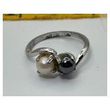 1960s Pearl Ring Size 6 Esposito Jewelry