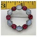 1940s W.E. Richards Circle Brooch