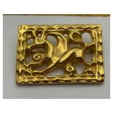 1991 Met Museum Art Lion Motif Brooch