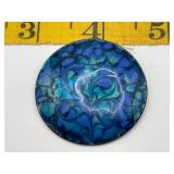 Vintage Inga Enamel on Copper Brooch