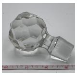 Leaded Glass Faceted Bottle Decanter Stopper