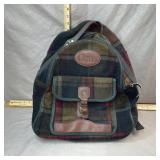 Vintage Orvis Wool Plaid Back Pack
