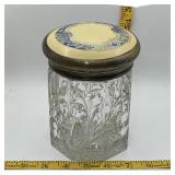 Mid Century Glass Tobacco Humidor