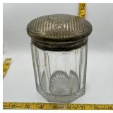 Antique Art Nouveau Glass Tobacco Humidor
