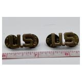 WWII Era US Army Collar Pins by N.S. Meyer NY