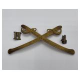 Civil War Era Union Calvary Hat Insignia Group