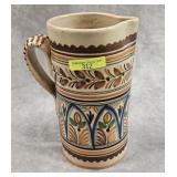 9' VINTAGE SANGUINO TOLEDO STONEWARE PITCHER