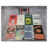 LOT OF 9- 'HOMEMADE' SURVIVAL BOOKS