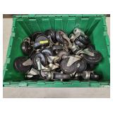 56- PIECE LOT OF 3-3/4' CASTERS W/ TUB