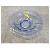 9' FENTON GLASS BLUE OPALESCENT BOWL