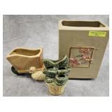 3- PIECE GROUPING OF VINTAGE STONEWARE