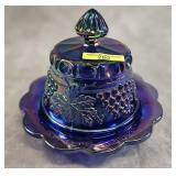 7.5' FENTON CARNIVAL GLASS BUTTER DISH