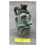 3.5' LITTLE RIVER POTTERY MINI FACE JUG