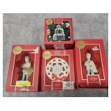 GROUP OF 4- LENOX CHINA ORNAMENTS