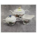 3- PC LENOX 'ORCHARD IN BLOOM' TEA SET