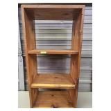 3-TIER PINE BOOKSHELF/DISPLAY
