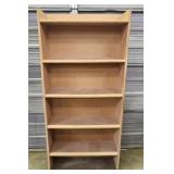 5-TIER PINE BOOKSHELF