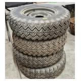 SET OF 4- VINTAGE 15' JEEP TIRES