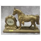 VINTAGE UNITED CLOCK CO. HORSE CLOCK