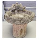 16' X 19' TALL CONCRETE BIRD BATH