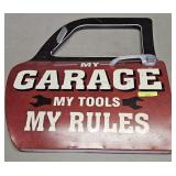 16' X 18' METAL MY GARAGE TOOLS SIGN