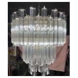 VENINI STYLE 'ACRYLIC' WATERFALL CHANDELIER